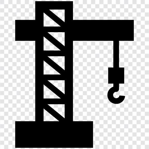 construction, lift, equipment, erection icon svg