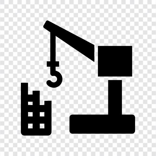 construction equipment, construction crane rental, construction crane icon svg