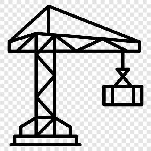 Baumaschinen, Baumaschinenlieferant, Baustelle, Baustellenausrüstung symbol