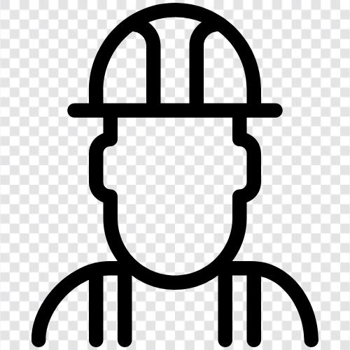 construction, blue collar, labor, hard working icon svg