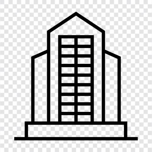 construction, skyscraper, construction work, steel icon svg