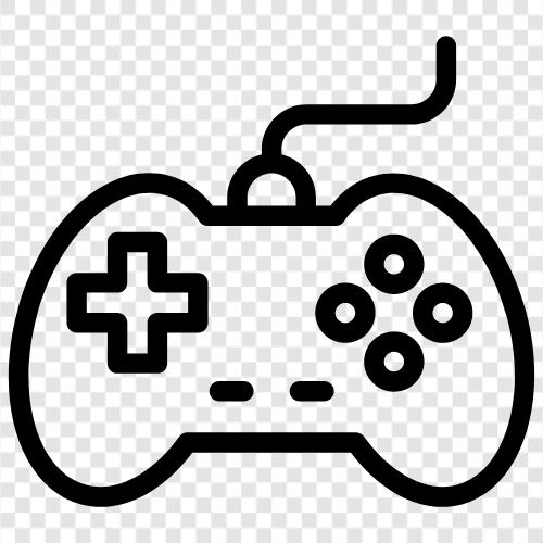 controller, game, joystick, button icon svg