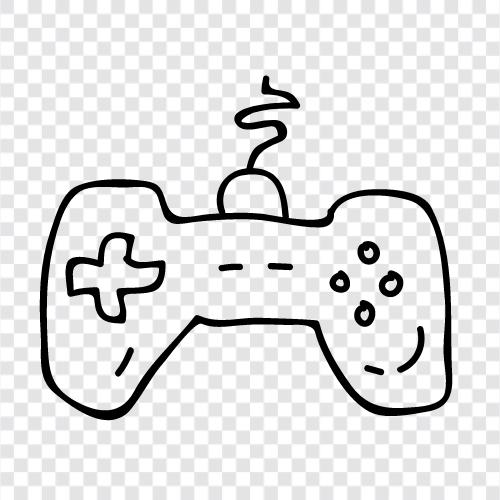 controllers, input, game, console icon svg