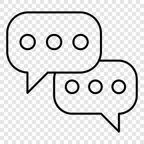 Gespräch, Diskussion, Chat, Dialog symbol