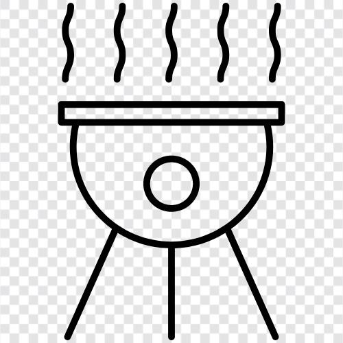 kochen, kochgeschirr, grill, hamburger symbol