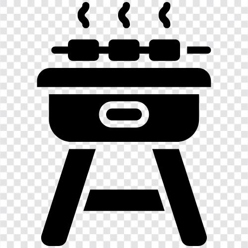 Kochen, Grill, Schweinefleisch, Rindfleisch symbol