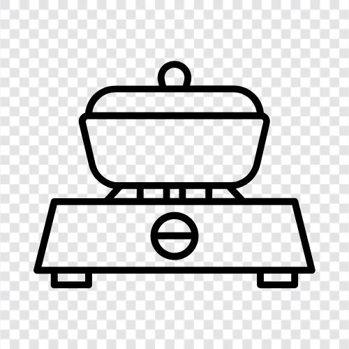 Cooker, Range, Gas, Electric Stovetop icon svg