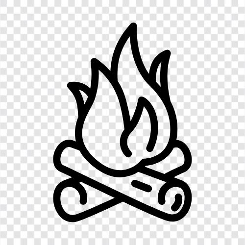 cooking, roasting, lighting, fires icon svg