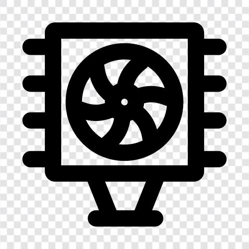 cooling, fan, blowing, air icon svg