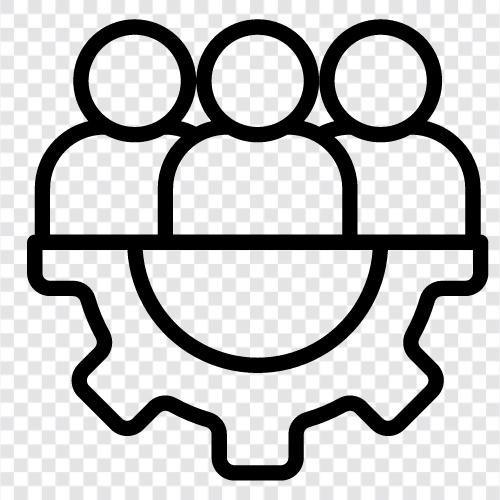 cooperation, collective intelligence, synergy, team building icon svg
