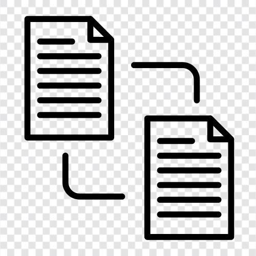 Datei kopieren, Text kopieren, Bild kopieren, Dokument kopieren symbol