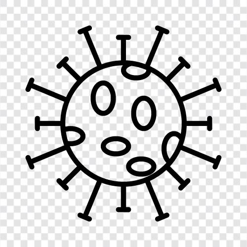 Coronavirus, respiratorisches Virus, Virus, schweres respiratorisches Syndrom Coronavirus symbol