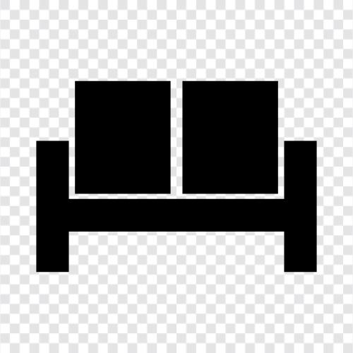 Couch, Schlafcouch, Couchbett, Schlafsofa symbol