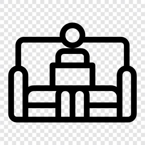 Couch, Loveseat, Chaise, Bed accessories icon svg