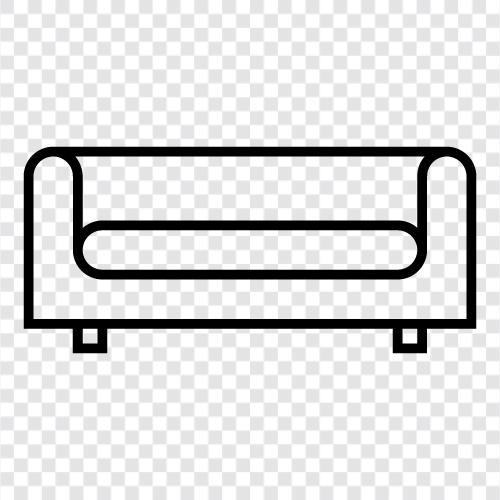 Couch, Lounge, Bed, Bedroom icon svg