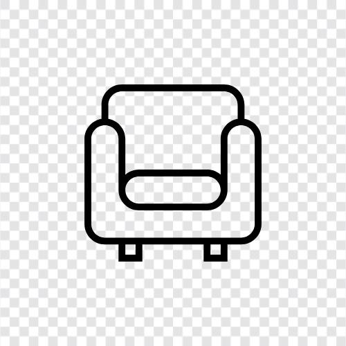 Couch, Wohnzimmer, Schlafzimmer, Möbel symbol