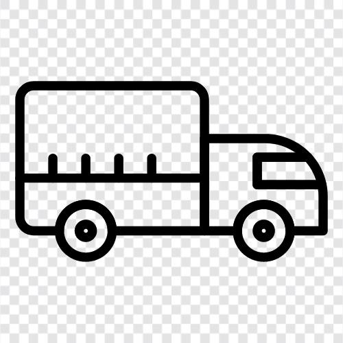 Kurier, Lieferwagen, Paket, Post symbol