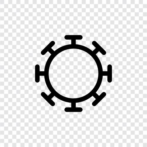 CovidVirus, CovidKrankheit, CovidSymptome, CovidBehandlung symbol