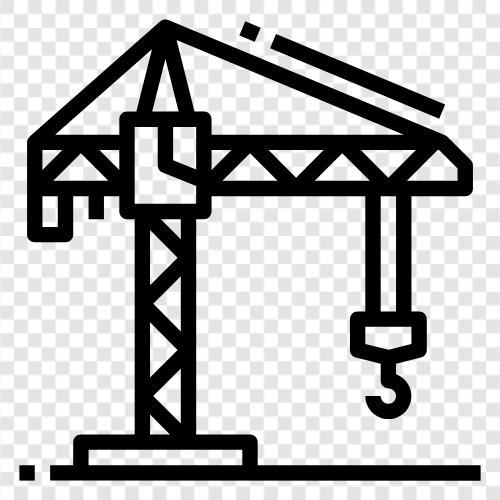 crane, tower, construction, engineering icon svg