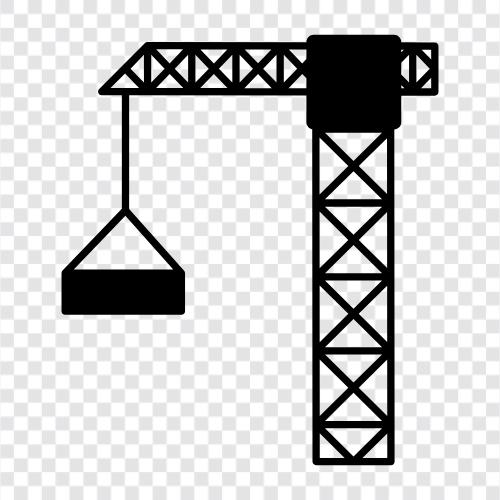 crane, construction crane, mobile crane, heavy construction crane icon svg