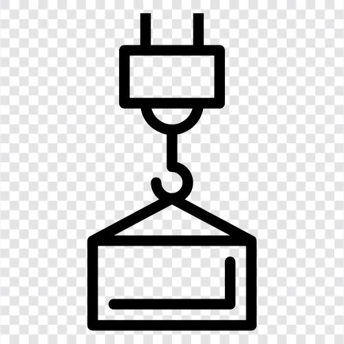 vinç kulesi, inşaat, ağır ekipman, üretici ikon svg