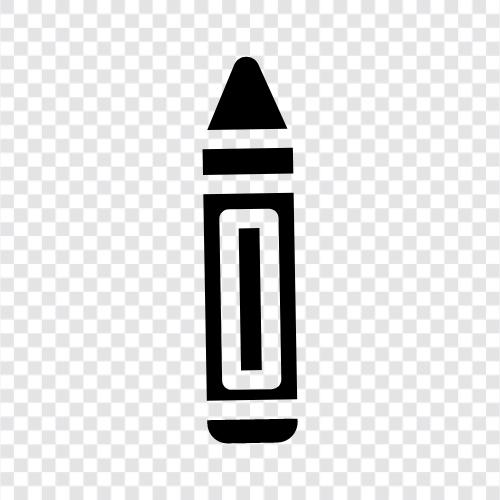 crayon box, crayons, drawing, art icon svg