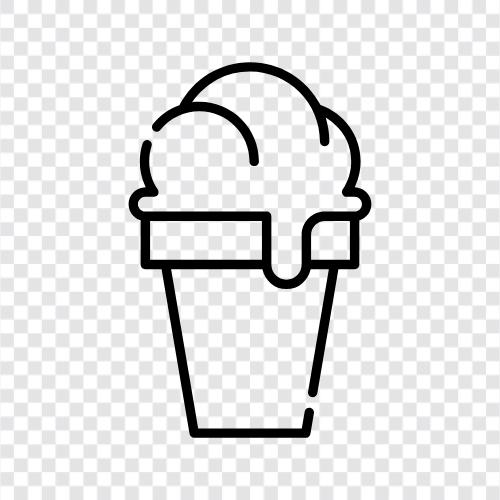 Cream, Ice Cream Shop, Dairy, Frozen Treats icon svg