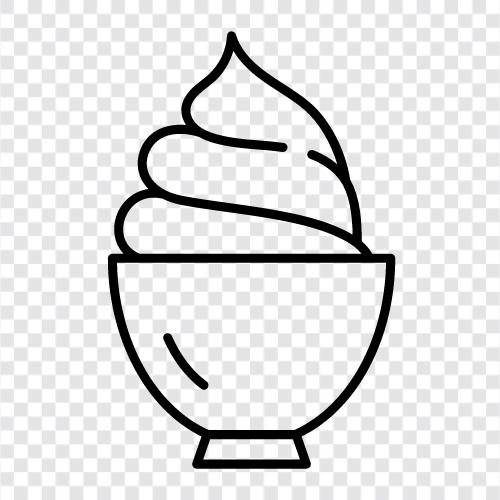 cream, cream cheese, whipped topping, topping icon svg