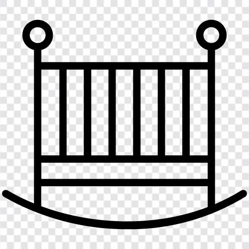 crib, toddler bed, bassinet, crib mattress icon svg