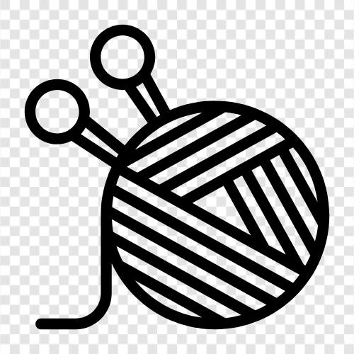 crochet, knitting, crocheting, needle icon svg