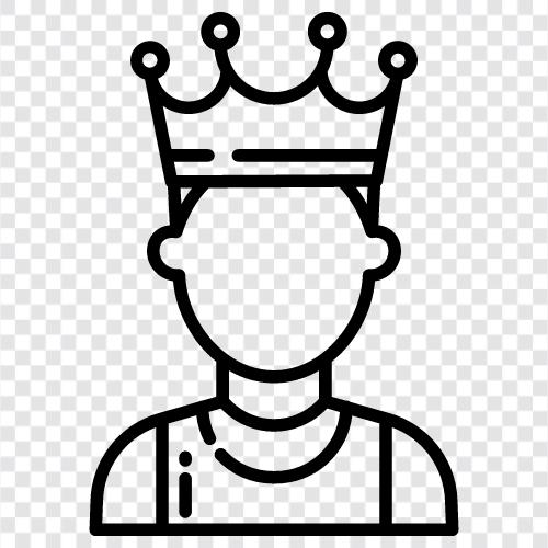 taçlar, kraliyet, monarşi, aristokrasi ikon svg