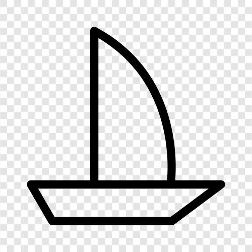 seyir, balıkçılık, yelkencilik, zevk teknecilik ikon svg