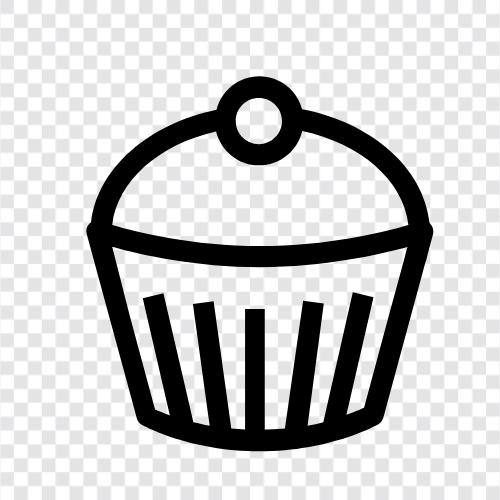 cupcake, cookie, cake, pasta ikon svg