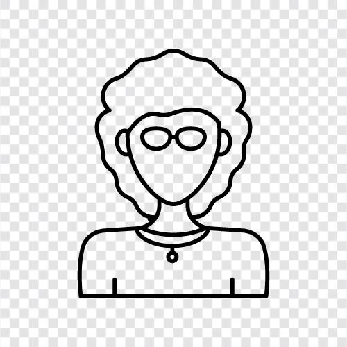 curly hair, woman with curly hair, curly girl, curly girls icon svg