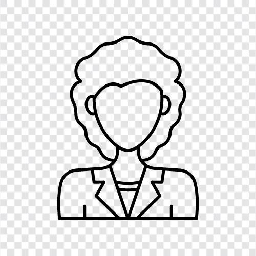 Curly Hair Women, Curly Haired Women, Curly Hair Girls, Curly Hair Woman icon svg