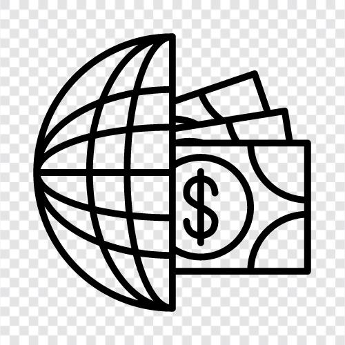 currency, value, cents, bills icon svg