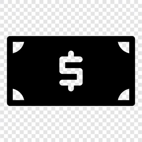 currency, paper, money, bank icon svg