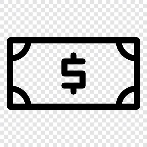 currency, money, paper, note icon svg