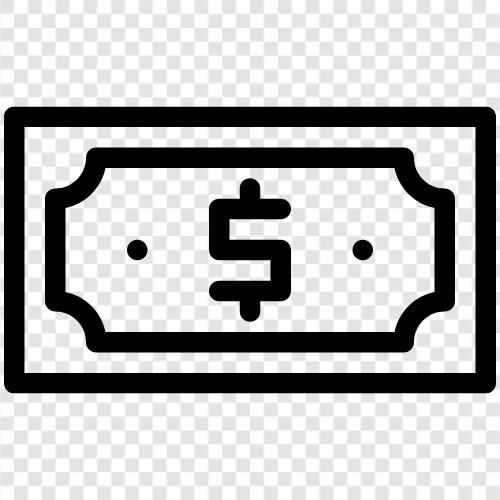 currency, paper, bank, note icon svg