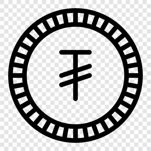 Währung, Bitcoin, Äther, Altcoins symbol