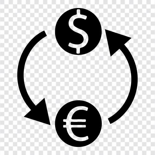 currency exchange, foreign exchange, forex, stock market icon svg