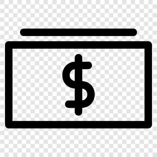 currency, cash, paper money, bank icon svg