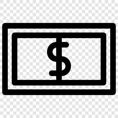 currency, money, spending, savings icon svg