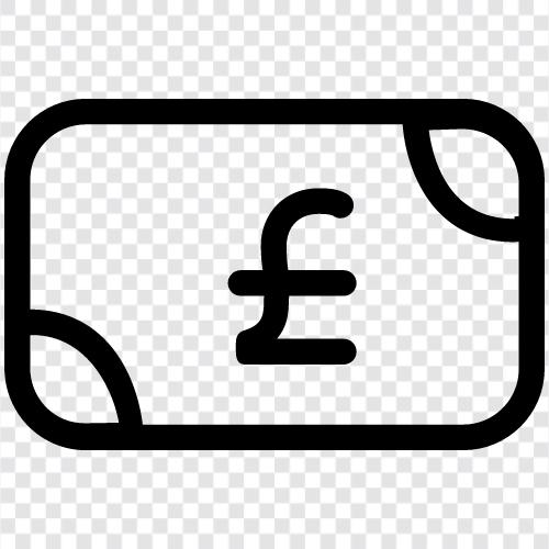 currency, pound sterling, money, bank icon svg