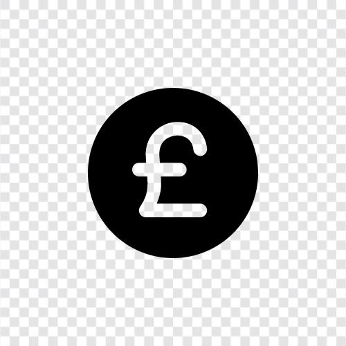 currency, British pound, euro, money icon svg