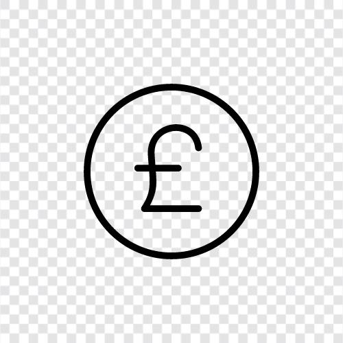 currency, coins, British, decimal icon svg