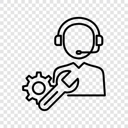 customer service, phone support, help desk, chat support Значок svg