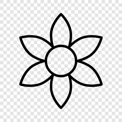 cute, pretty, beautiful, Flower icon svg