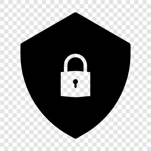 CyberSicherheit, Datensicherheit, OnlineSicherheit, physische Sicherheit symbol