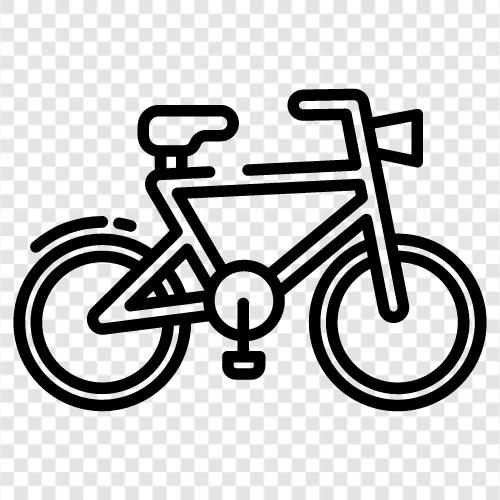 Fahrrad, Pedal, Getriebe, Radweg symbol
